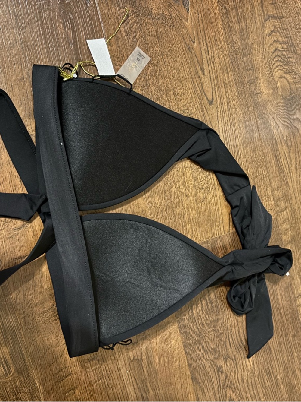 Mynah Black Tie Bikini Top - Picture 6 of 8